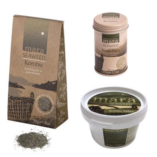 Kombu collection of pouch, tin and tub