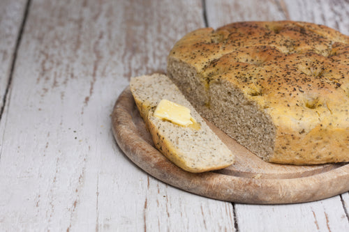 Italian Focaccia with Kombu Flakes