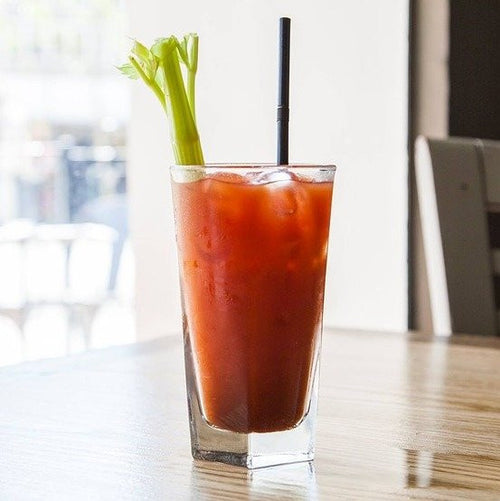 Mara Mary Bloody Mary with Kombu powder and celery