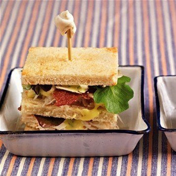 Rose Prince crab club sandwiches with Mara Seaweed Dulse mayonnaise