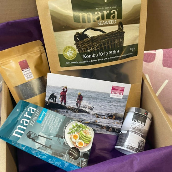 Foodie gift bundle in box with gift wrap